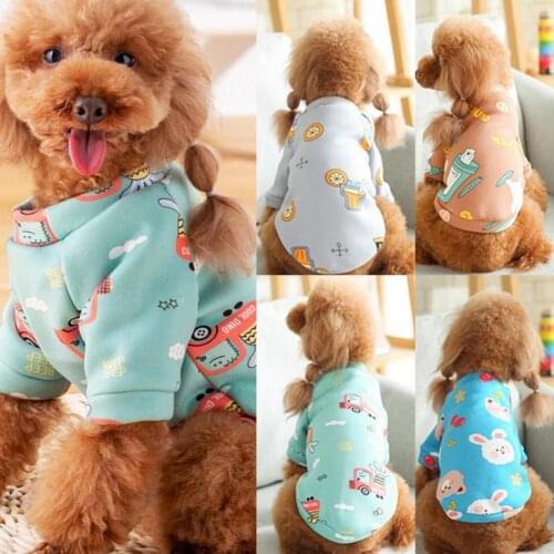 All-match Skin-friendly Warm Dogs Kitten Short Sleeve Tops Clothing for Autumn