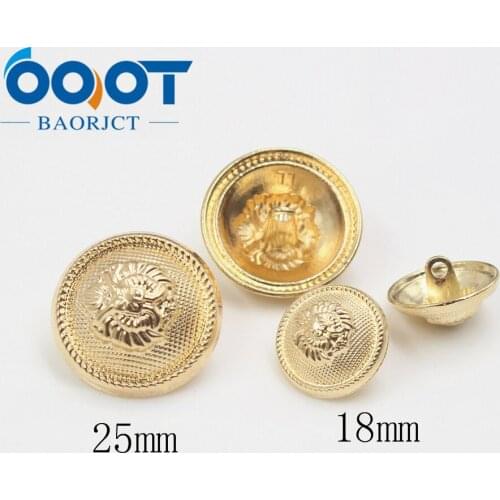 OOOT BAORJCT 179162,10pcs/Lot,18/22/25mm High quality classic fashion metal buttons clothing accessories DIY handmade