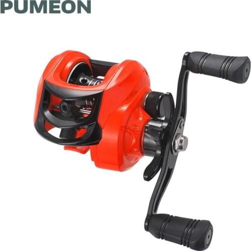 PUMEON Fishing Reel Gear Ratio 7.2:1 17+1 Bearings Max Drag 8KG Left/Right Hand Magnetic Brake System Carp Fishing Wheels
