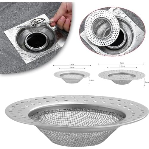 Kitchen Sink Strainer Stainless Steel Flume Filter Waste Disposer Plug Drain Stopper Filter Durable Kitchen Tool Kitchen Gadget