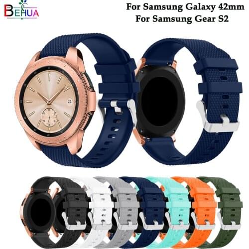 Sport strap For Samsung Gear S2 watch band silicone wristband Galaxy 42mm watch band Replacement quality watchband Accessories