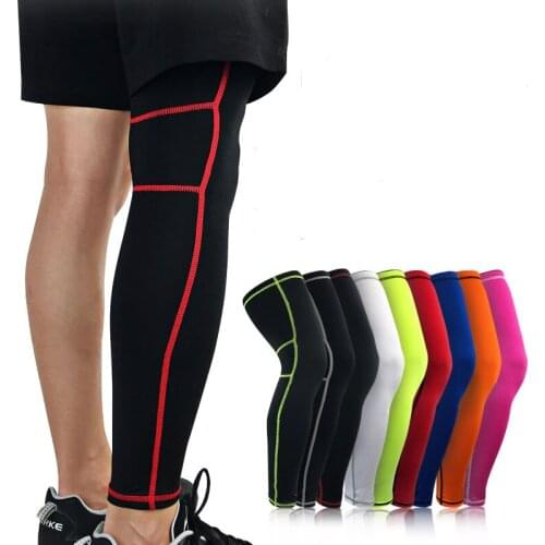 Super Elastic Basketball Leg Warmers Calf Thigh Compression Sleeves Knee Brace Soccer Volleyball Cycling KneePad Protector
