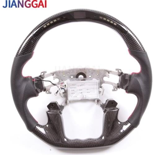 LED Steering Wheel Fit For Nissan Patrol 2018-2020 Models Shift Carbon Fiber Racing Car Wheel