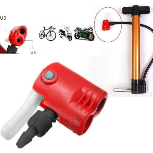 Bicycle Bike Equipments Cycle Tyre Tube Replacement Dual Head Air Pump Adapter Valve Useful Outdoor Tyre Pump Bike Accessories6