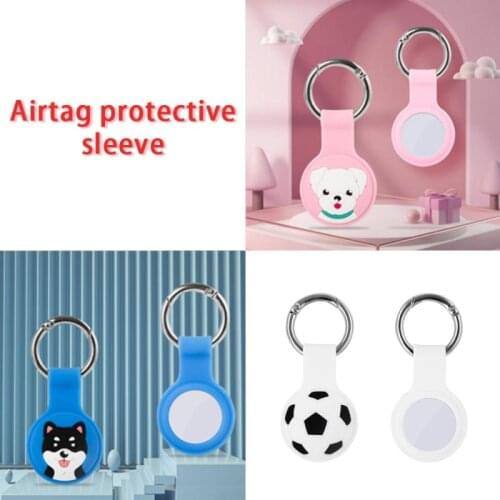 Protective Cover Location Tracker Silicone Case With Buckle for AirTags Tracker Anti-lost Device Keychain Protective