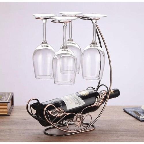 1PC High Quality Copper Wine Rack Hanging Wine Glass Holder Bar Stand Bracket Display Stand Bracket Decoration Gift Wine