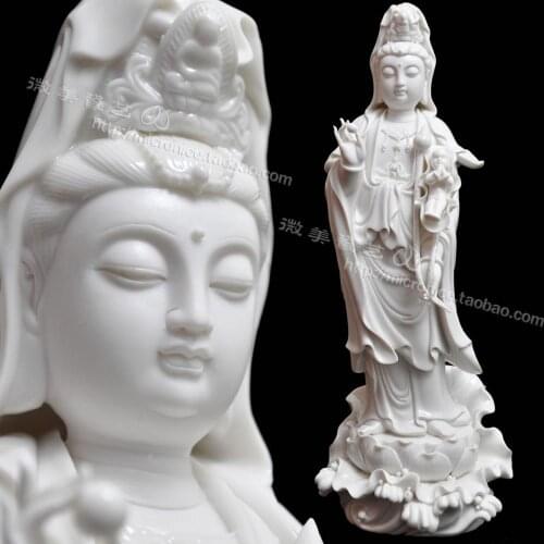 17 "Guanyin Buddha put Ephraim white porcelain Guanyin ornaments ceramic crafts decoration figures in Dehua