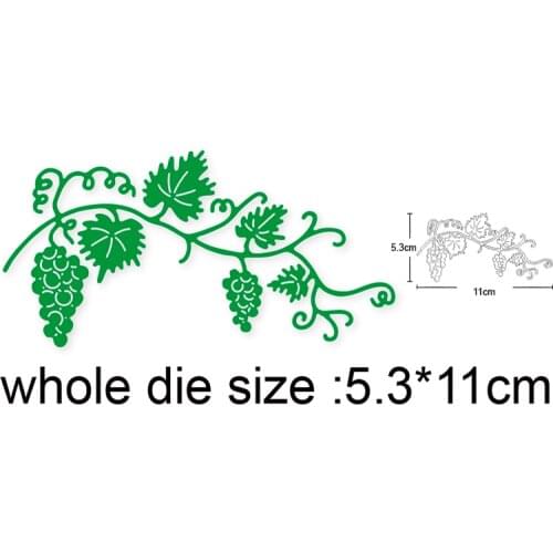 2020 new metal dies Grapevine Grape Vine Cutting Dies Stencils dies for Scrapbooking DIY Album Paper Cards Making Embossing Dies