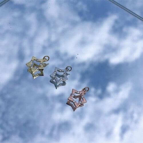 2021 Classic Fashion Five-pointed Star Pendant DIY Making Jewelry Charm For Women