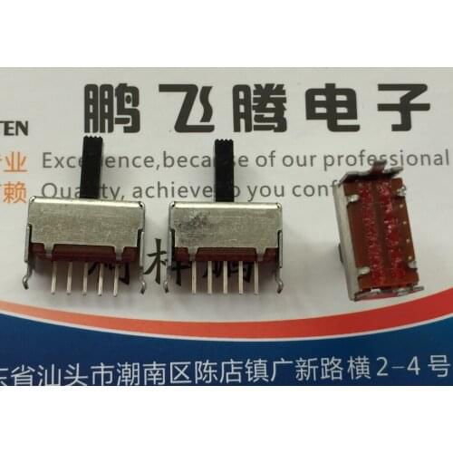 5PCS/lot Japan ALPS SSSF015400 with bracket toggle switch 5 feet 3 gear vertical single row sliding switch 2.54