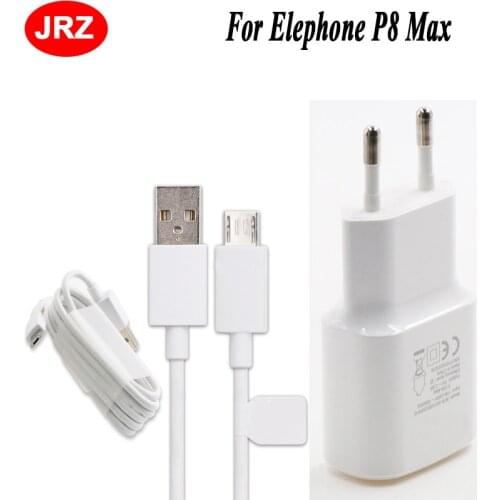 For Elephone A4 A2 Fast Charging Adapter+ Micro USB Charger Cable Universal USB Charger Adapter Phone For Elephone P8 Max H1 R9