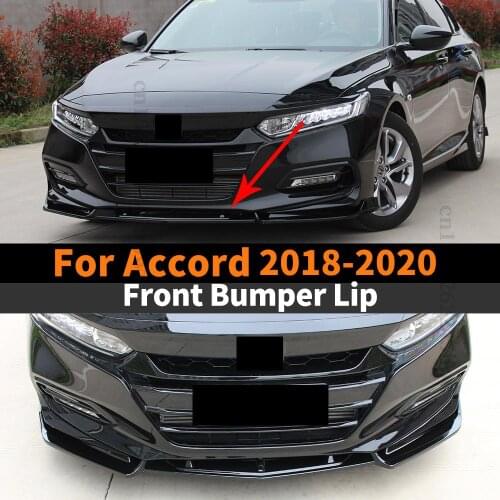 Front Bumper Lip Chin Tuning Accessories Splitter High Quality Body Kit Spoiler Deflector For Handa Accord 2018 2019 2020