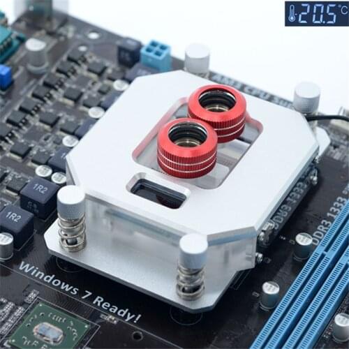FREEZEMOD UPR-2020A Digital Display VA Water Cooling Block CPU AMD Water Cooling Block 2020 LCD Temperature Display VA Screen