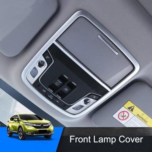 For Honda CRV CR-V 2017 2018 ABS Matte Interior Accessories Front Inner Reading Light Lamp Cover Frame Trim 2pcs/set