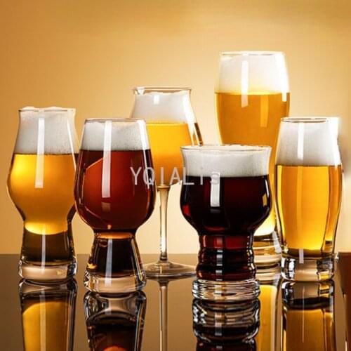 Art Design 500ml Craft Beer Steins Mug Personality Glasses Bar Goblet Lead-free Crystal Glass Wheat Beer Glass Cup Drinkware