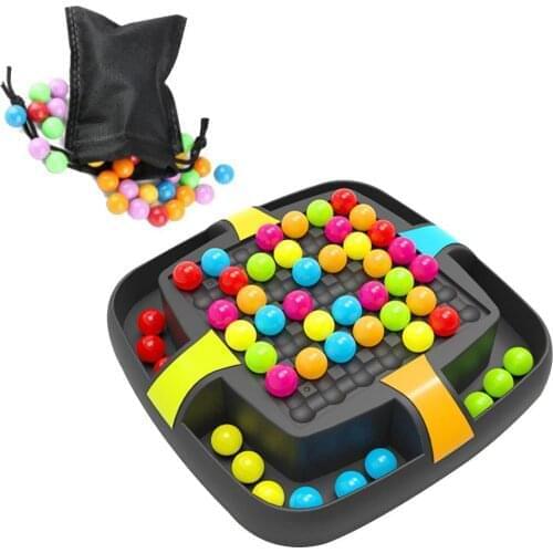 Parent-Child Interactive Rainbow Ball Elimination Game Educational Toys Rainbow Puzzle Magic Chess Toy Kit For Kid Adult Toy