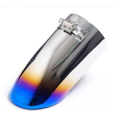 Classic new car tail throat automobile exhaust pipe blue exhaust throat two or three compartment refitting special muffler