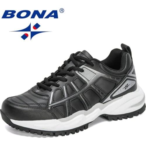 BONA 2021 New Designers Vulcanize Shoes Men Popular Sneakers Man Adult Walking Footwear Breathable Mansculino Casual Shoes Man