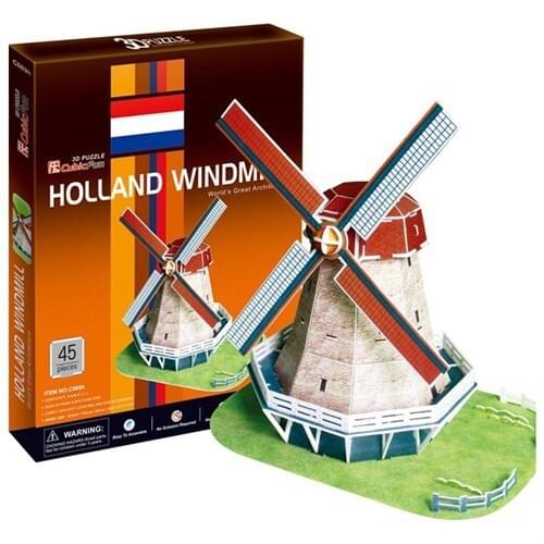 Cubic Fun Puzzle Holland Windmill (3 Size)