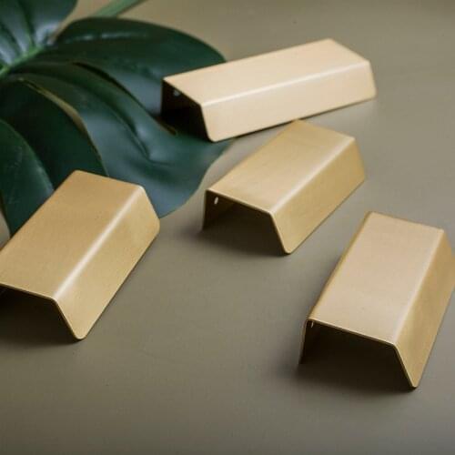 Brass Hidden Handle Tatami Handles Rotating Platform Invisible Handle for Kitchen Cabinet Drawer