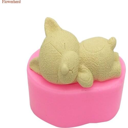 New 3D Handmade Soap Mold Bear Mousse Silicone Mold Net Popular 3D Animal Bear Fondant Cake Mold Cake Decorating Tools