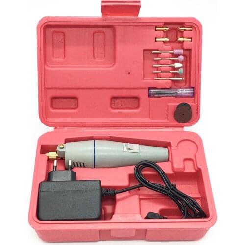 New hot sale Mini Electric Drill+ 15pcs Grinding Accessories + Adapter Multifunction Engraving Machine Electric Tool Set Kit