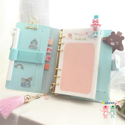 Brief filofax original macaron colour a6 billbook books 6 loose-leaf notebook notepad