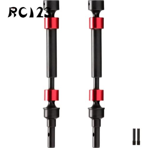2pcs HD Hard Splined Steel CVD Front/Rear Driveshaft Drive Shafts For Traxxas E-Revo 2.0 VXL 86086-4 E Revo 8650+51+52 NEW ENRON
