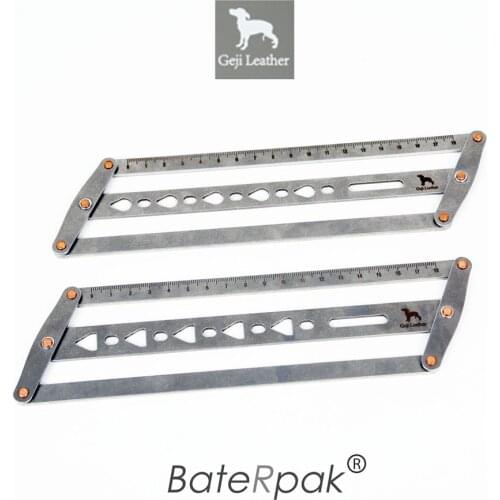 Geji Manual leather auxiliary ruler,belt positioning auxiliary ruler, 15/18mm version for choose