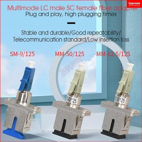 SC-LC/LC-SC , Fiber Adapter , Flange Coupler Adapter Fiber Laser Optical Tools ,single-mode, SC Female LC Malet