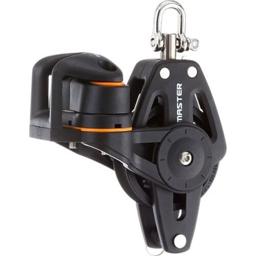 Sailboat Dinghy 35mm 1 3/8" Single Swivel Shackle, Becket, Angle Fairlead Cleat Block BP-3511FE