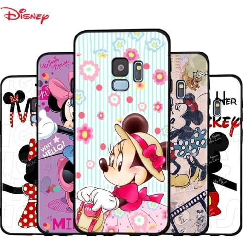 Silicone Cover Cute Minnie Mouse Girls For Samsung Galaxy A9 A8 A7 A6 A6S A8S Plus A5 A3 A02 Star 2018 2017 Phone Case