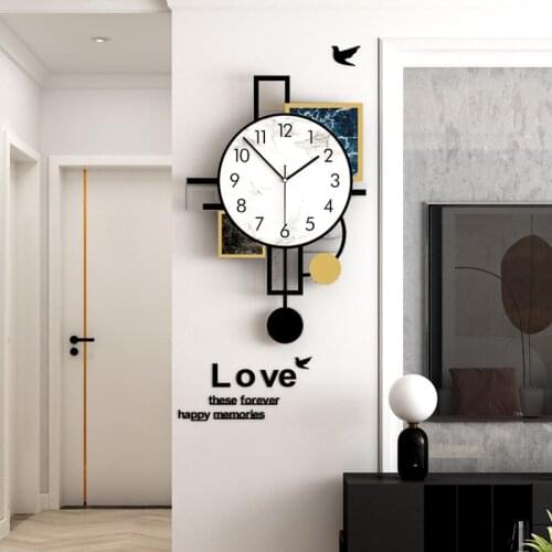 Modern Luxury Simple Internet Celebrity Creative Household Living Room Restaurant Fashion Personality Clock OXWCY471