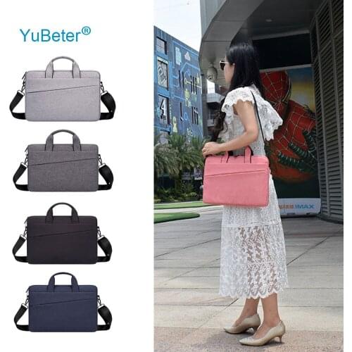 YuBeter Laptop Bag 13.3 14.1 15.6 Inch Waterproof Portable Briefcase Computer Shoulderbag for Macbook Air Pro M1 Asus HP Dell