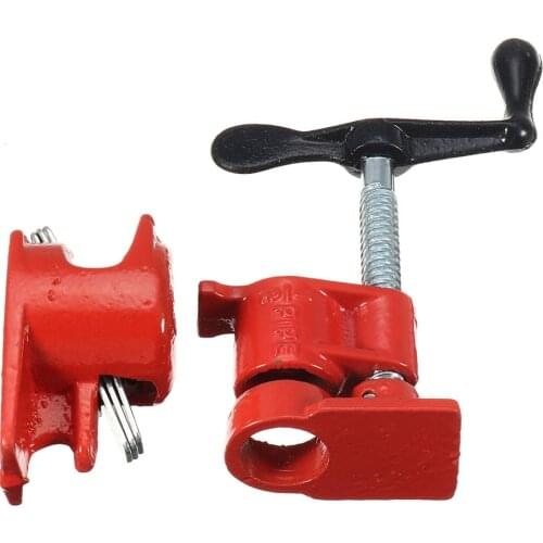 1/2" Cast Iron Heavy Wood Gluing Pipe Clamp Clip Set Woodworking Carpenter Tool SUB Sale
