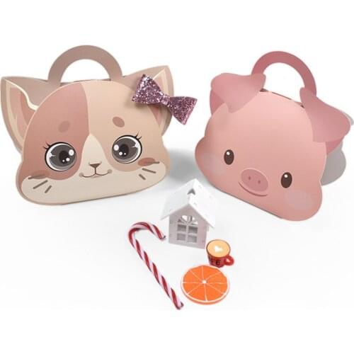 4pcs New Wedding Favor And Sweet Cake Gift Bags Candy Box For Wedding Baby Shower Birthday Guests Event Elmo Party Supplies