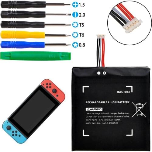 1pcs 4310mAh HAC-003 Replacement Battery for Nintend Nitendo Switch Gamepad, Game Console Battery+free tools