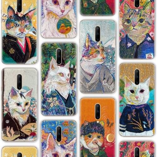 Ciciber Funda Case for Oneplus 9 7 8 7T 9R 6 6T Nord N10 N100 Pro Soft Silicone Case Luxury Flora Art Cat Vogue Coque Capa Cute