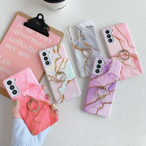 LOVECOM Gradient Marble Phone Case For Samsung A32 A52 A72 A71 A51 S20FE S20 Plus S21 Ultra Note 20 Ultra Case Soft IMD Coque