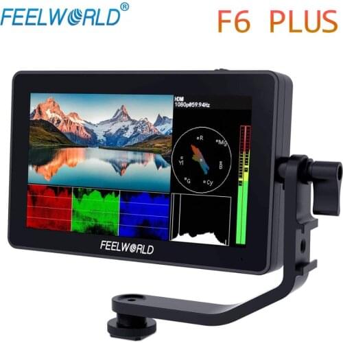 Feelworld F6 PLUS 5.5 Inch IPS FHD Panel 1920x1080 Power 3D LUT Touch Screen DSLR Field Camera Monitor