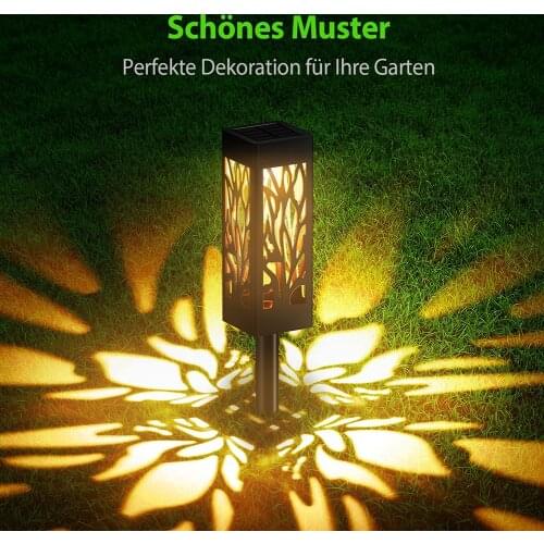 6 Pcs New LED Solar Light For Garden Yard Decoration Lawn Lamps Outdoor Home Pathway Lights Sensor Waterproof Solar Street Lamp