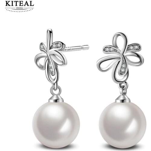 KITEAL Hot sale! Lady earrings Pearl earrings 29mm*12mm pearl jewelry earings fashion jewelry Personalized
