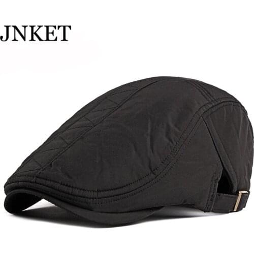 JNKET Autumn Winter Men Women Beret Hat Leisure Retro Peaked Cap Flat Caps Outdoor Travel Sunhat Duckbill Cap Casquette