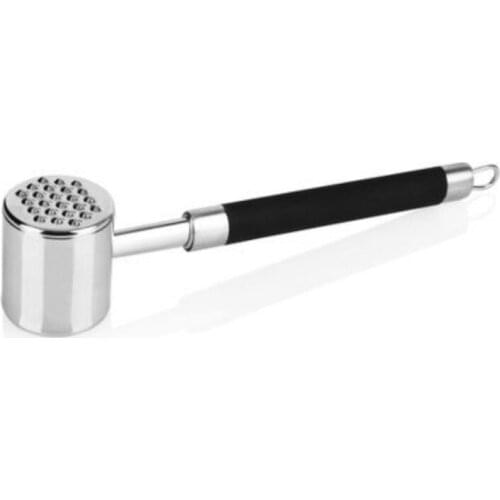 Kitchen Meat Tool Stainless Steel Plastic Handle Steak Loose Meat Hammer Tenderizer Pounder