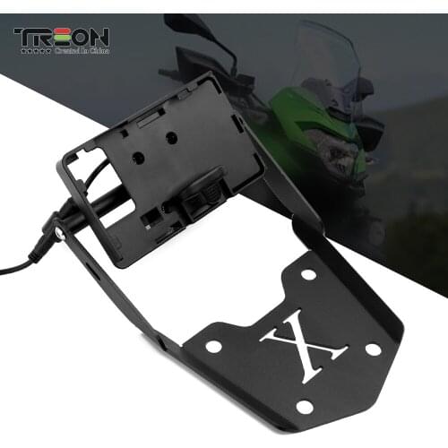 Motorcycle GPS Navigation Bracket Front Bar Stand Mobile Phone GPS Holder For KAWASAKI VERSYS X300 X-300 X 300