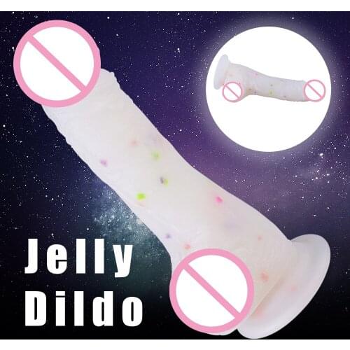 Soft Silicone Jelly Dildo Jouet Sexuel Lesbian Sexshop Sex Toys Adult For Couples Erotic Gode Anal Penis Strapon Consolador Dick
