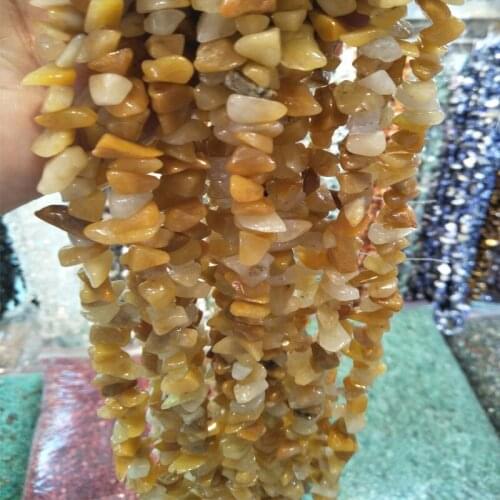Natural Yellow Aventurine Stone Beads Irregular 5 mm-8 mm Loose Stone Beads For Jewelry Making DIY Bracelet Necklace Strand 34