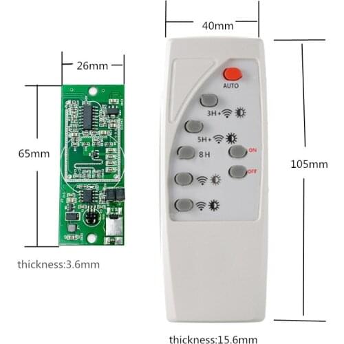 Microwave Radar Human Body Induction Solar Light Controller 3.7V 7.4V Solar Light Circuit Board Control Board