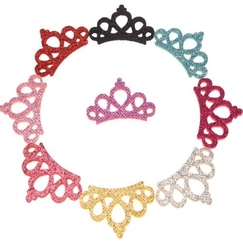 480pcs Cute Hair Accessories Glitter Patch 2.5*4.5cm Hair Flower crown Fashion Headwrap Boutique Accessory No Bows No Hairclip