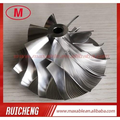 RHC7 57.23/85.90mm 7+7 blades high performance Turbocharger milling/aluminum 2618/billet compressor wheel